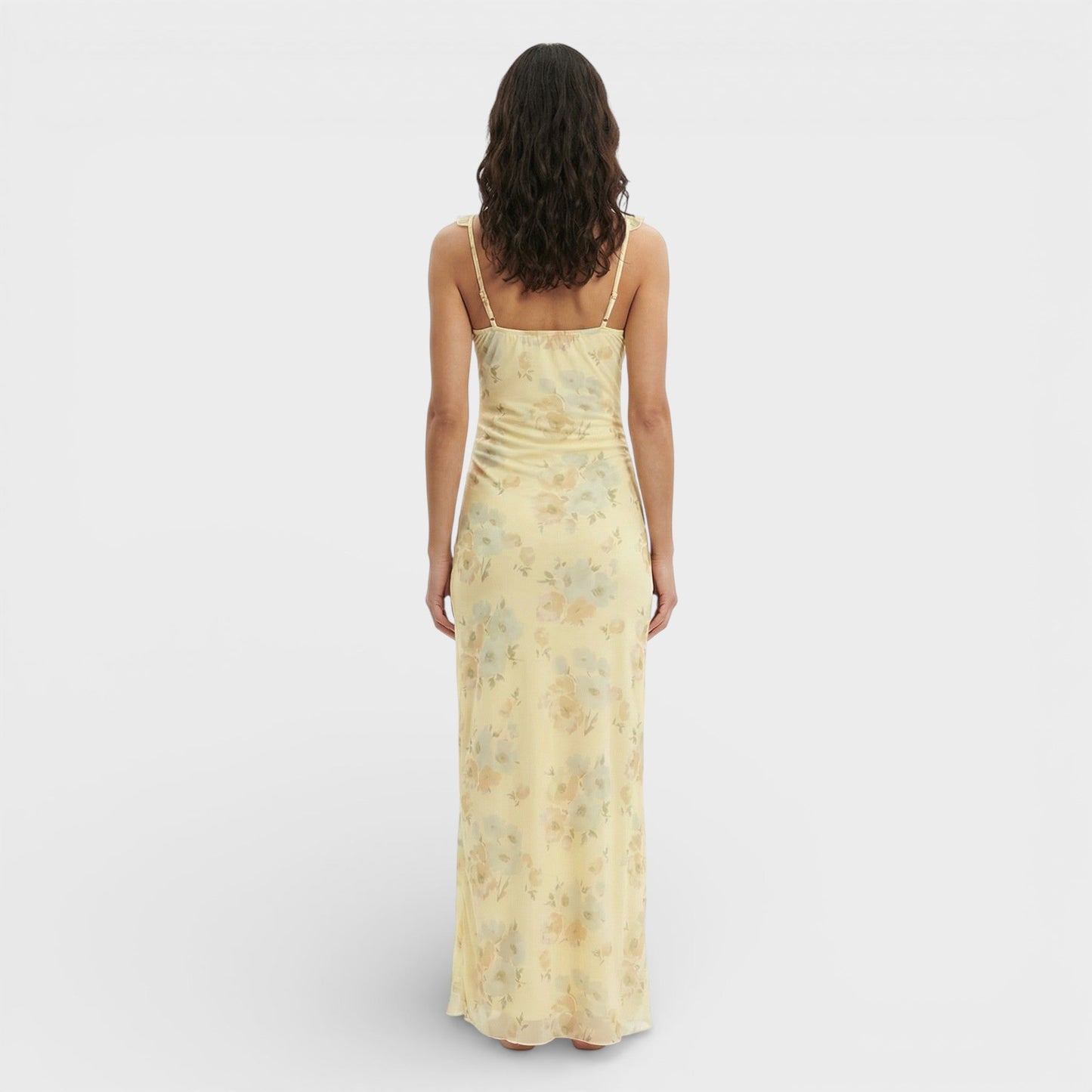 Vestido Maxi Floral Espalda Abierta