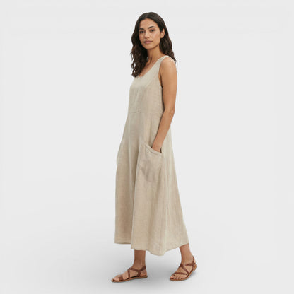 Vestido Ligero Mujer Color Liso