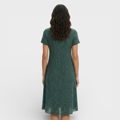 Vestido Mini Verde Floral Mujer