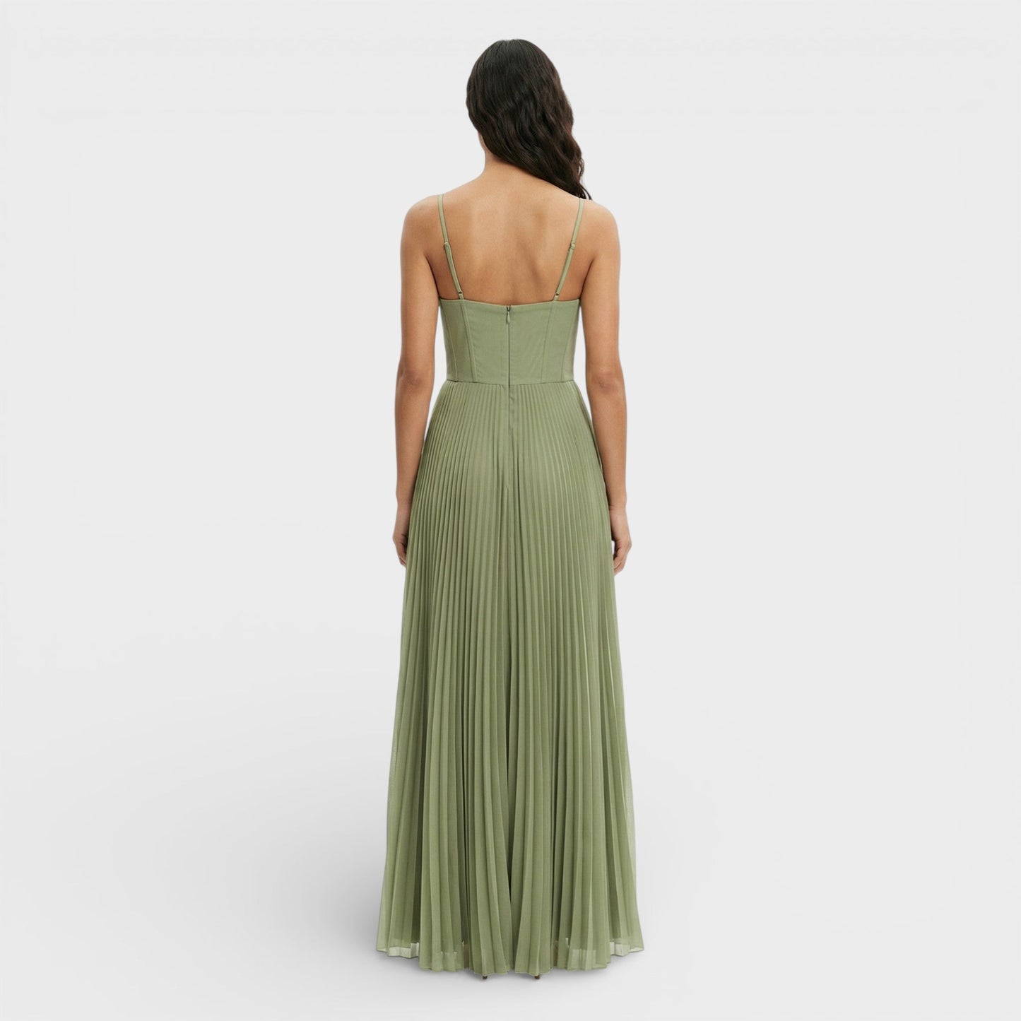 Vestido Midi Plisado Invitada