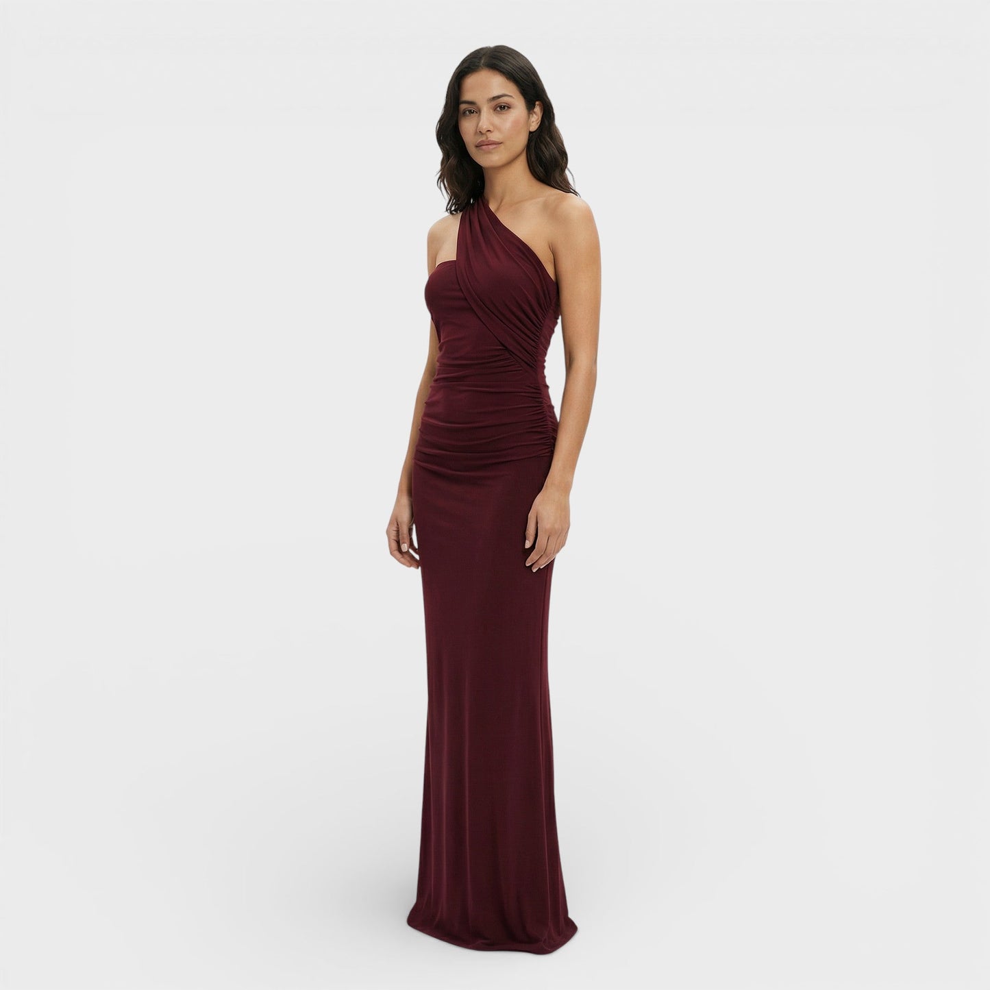 Vestido Maxi Halter Espalda Descubierta