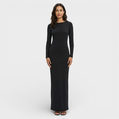 Vestido Maxi Espalda Abierta Elegante