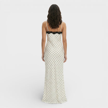 Vestido Largo Encaje Espalda Abierta