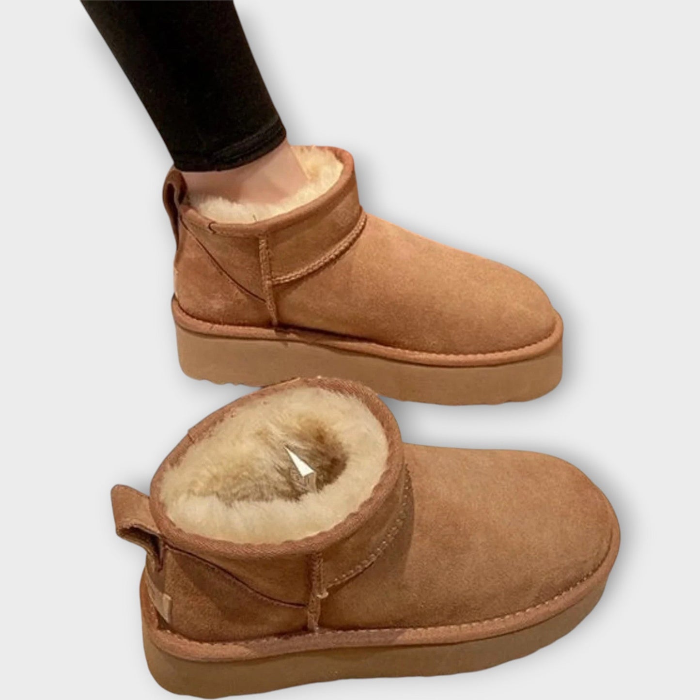 Botas de ante acogedoras con forro suave