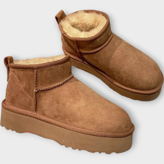 Botas de ante acogedoras con forro suave