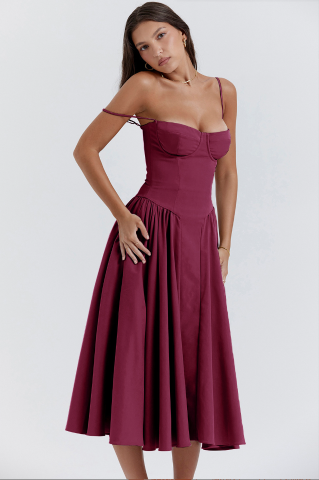 Elara | Vestido de Sol con Corsé Elegante