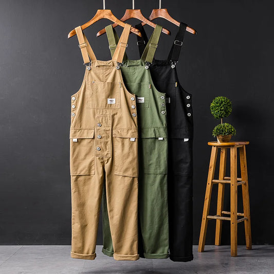 Wrenna | Pantalón Salopette de Algodón Premium