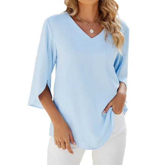 CARA - Blusa de cuello en V
