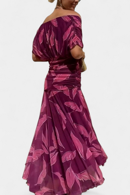 Abigail | Vestido Largo Floral con Escote en V
