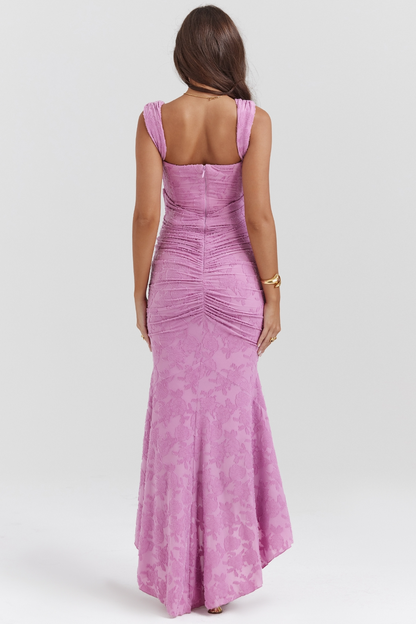 Dove - Vestido Maxi de Encaje Elegante y Ajustado