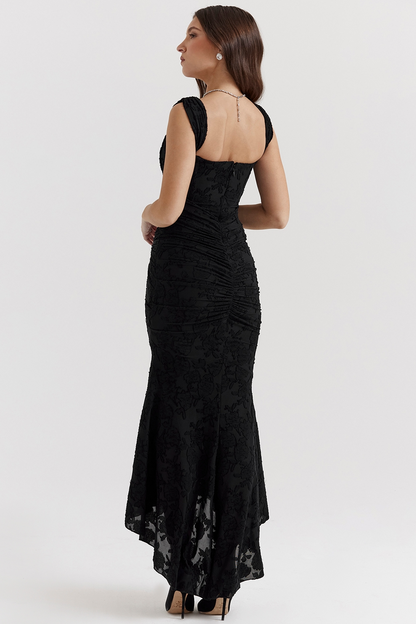 Dove - Vestido Maxi de Encaje Elegante y Ajustado