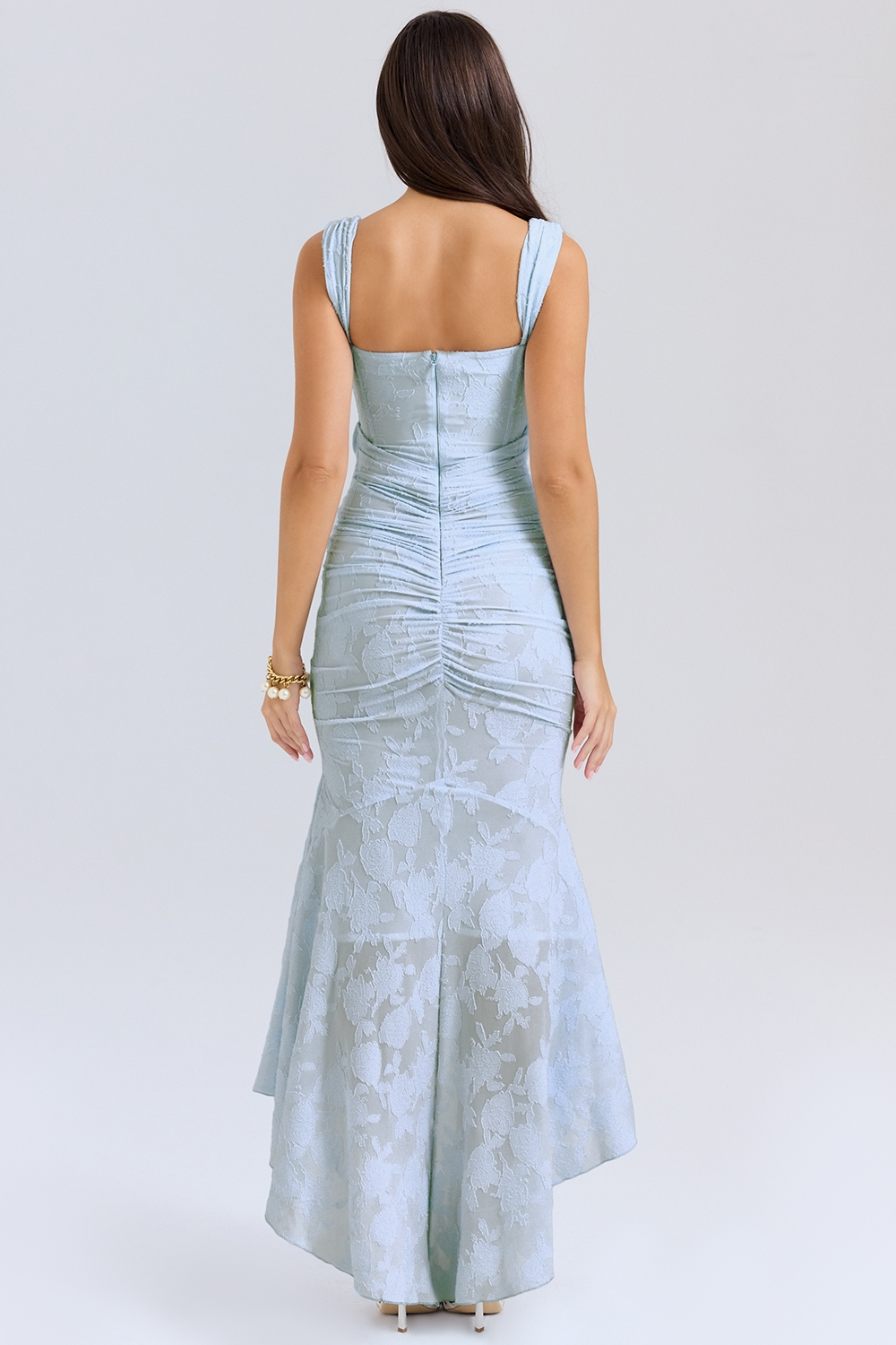 Dove - Vestido Maxi de Encaje Elegante y Ajustado