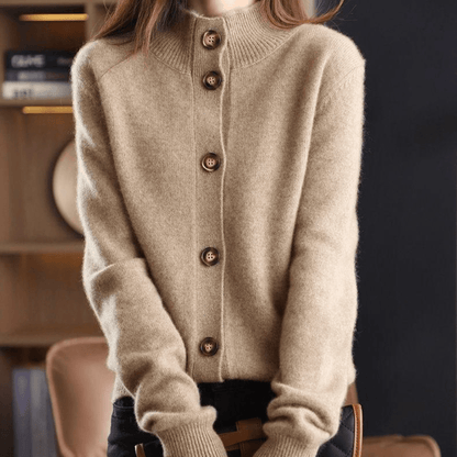 Anita - Cardigan de Cachemira Tejido