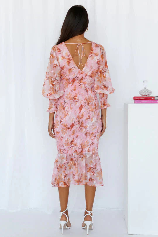 Miley - Vestido Midi con Estampado Floral