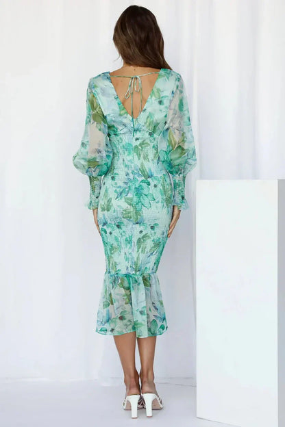 Miley - Vestido Midi con Estampado Floral