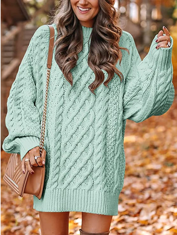 Chloé – Vestido de Suéter de Punto Torcido