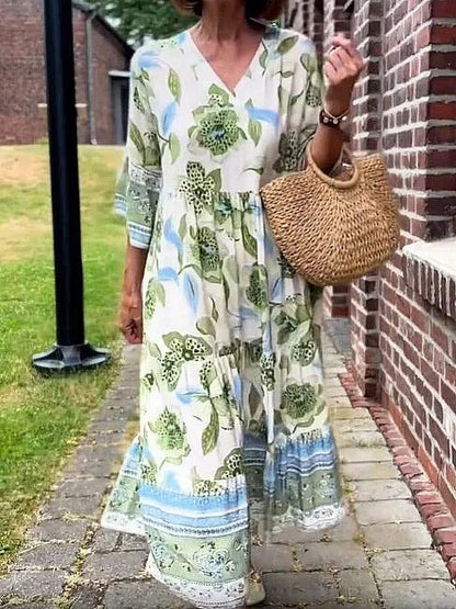 AROME - VESTIDO ESTILOSO CON ESCOTE EN V