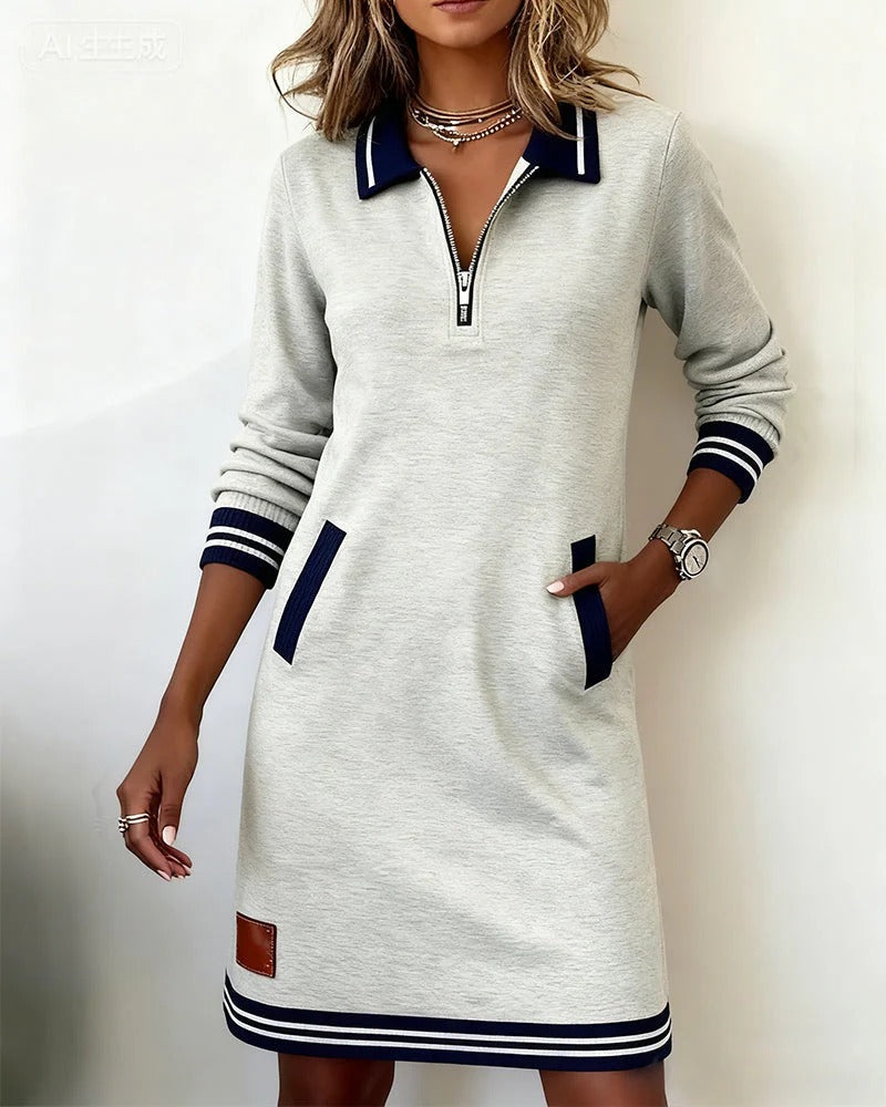 Elara | Vestido Midi de Manga Larga
