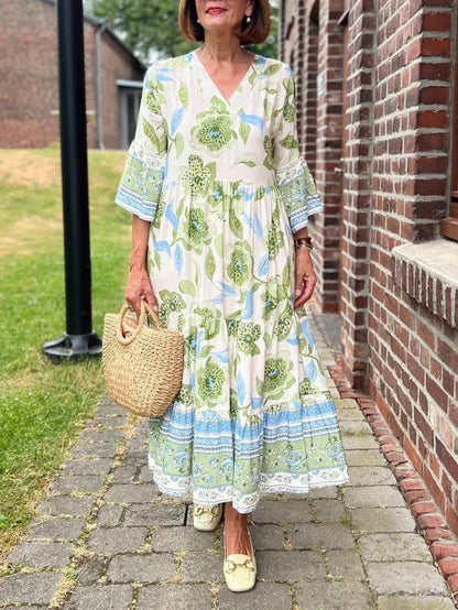 AROME - VESTIDO CON ESCOTE EN V ESTILOSO