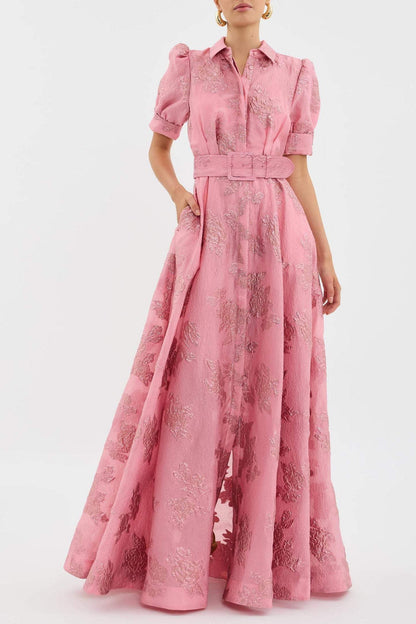 Olivia - Vestido Corto de Mangas Abullonadas