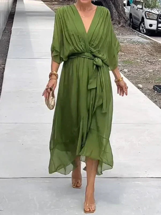 Ulani | Vestido Flowy con Escote en V