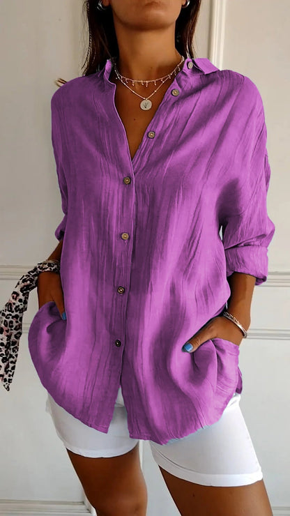 Sasha | Camisa Elegante con Estilo Plisado