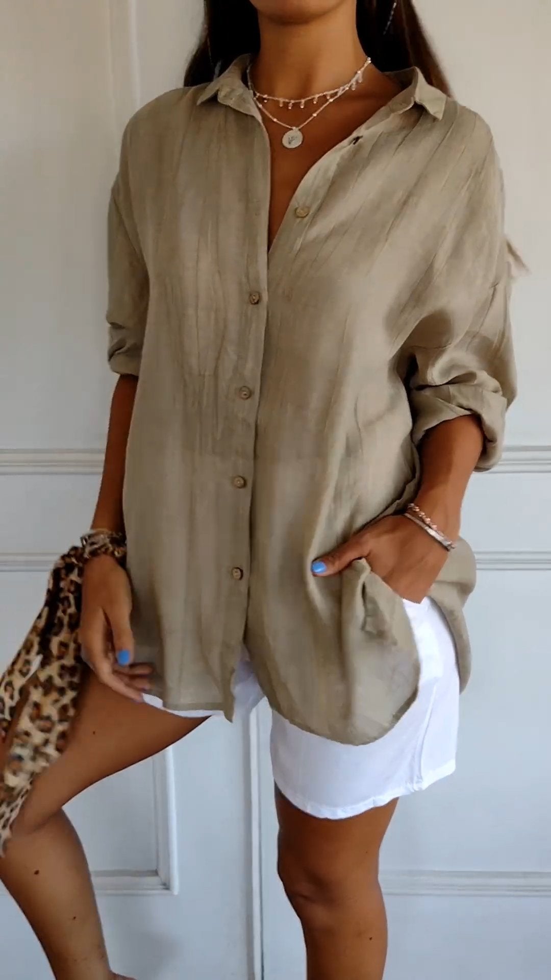Sasha - Camisa Elegante con Estilo Plisado