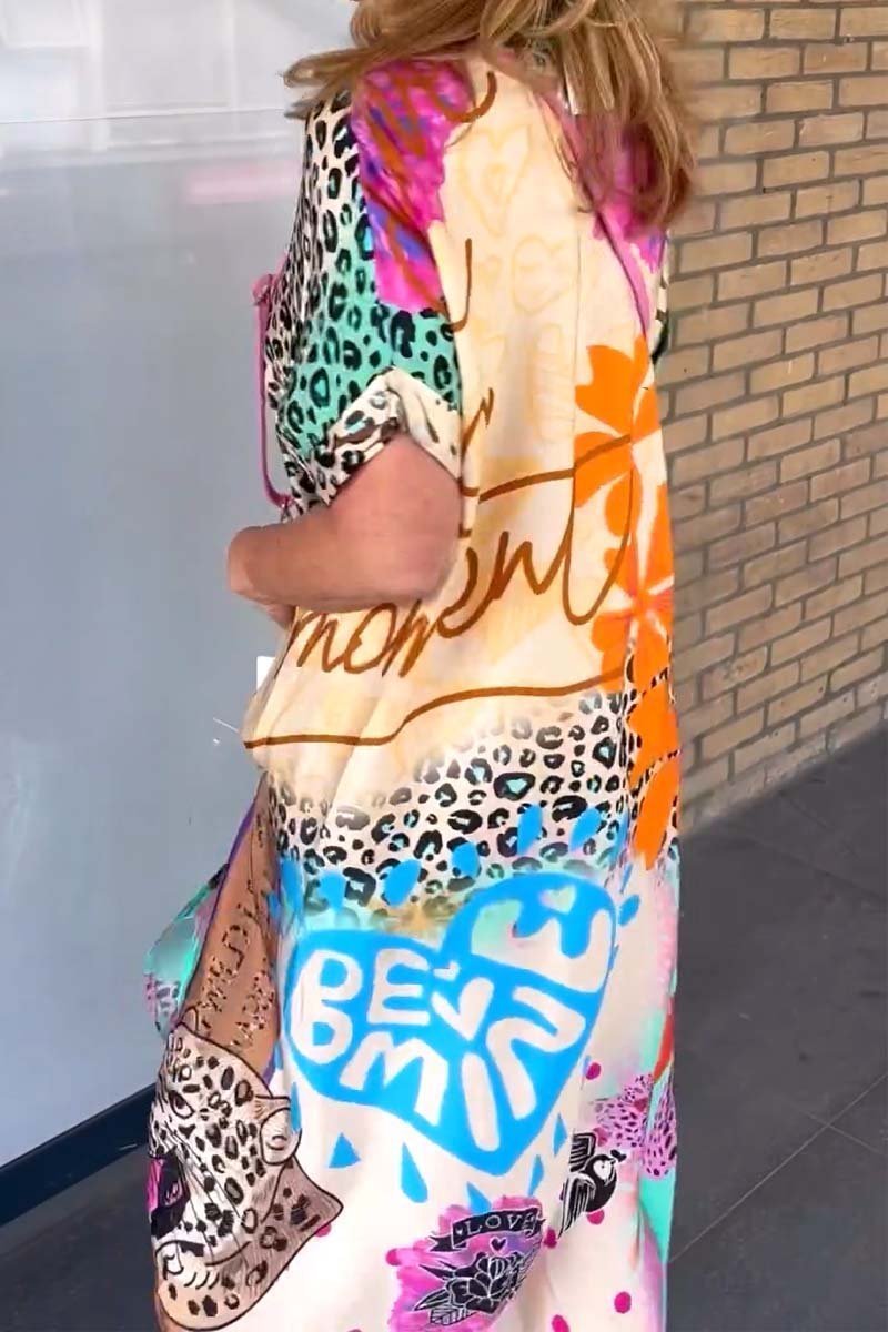Amanda | Vestido de Leopardo Relajado