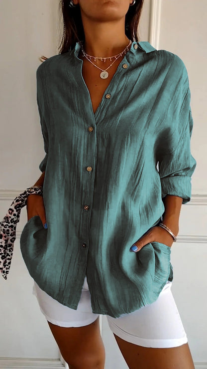 Sasha | Camisa Elegante con Estilo Plisado