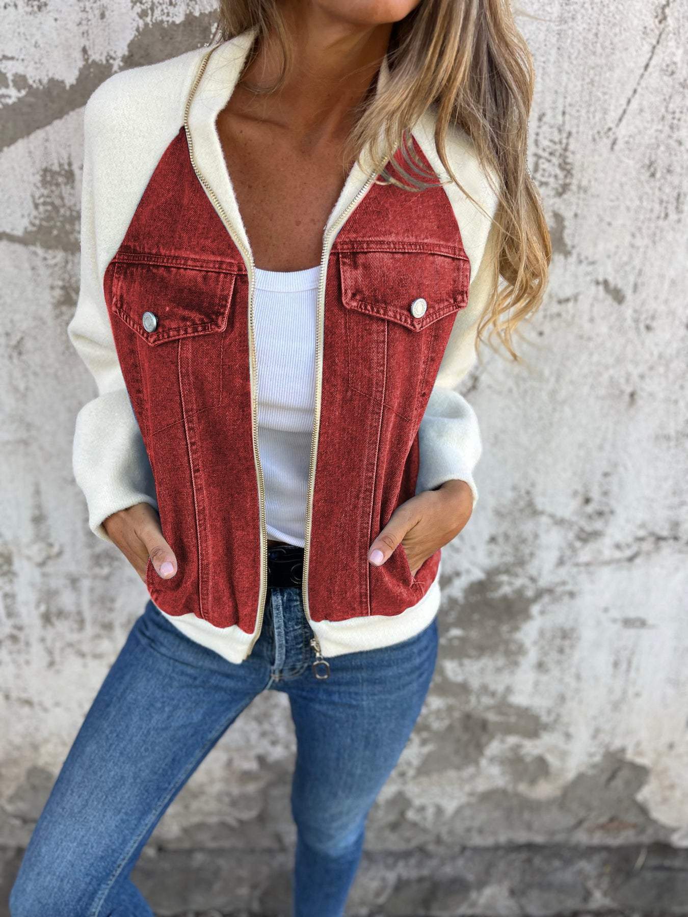 Audrey - Chaqueta de Denim Clásica Versátil