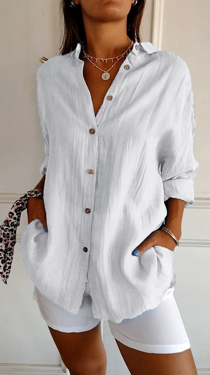 Sasha - Camisa Elegante con Estilo Plisado