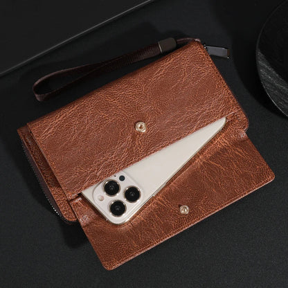 Briony | Clutch con cremallera de PU multifuncional