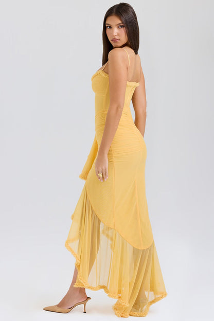 DELLA – VESTIDO CON VOLANTES DE INSPIRACIÓN VINTAGE