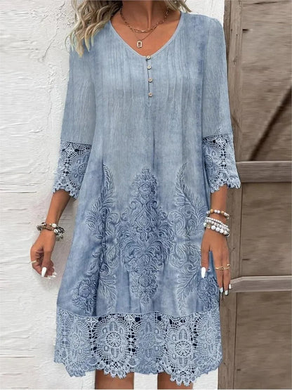 Lisa | Vestido con escote en V y encaje