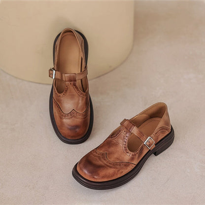 Risla Leather Mary Janes