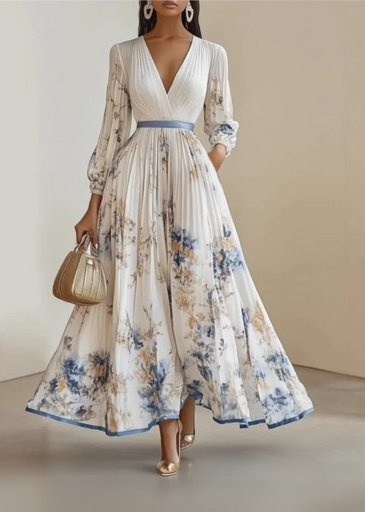 Katie | Vestido Maxi Floral Elegante