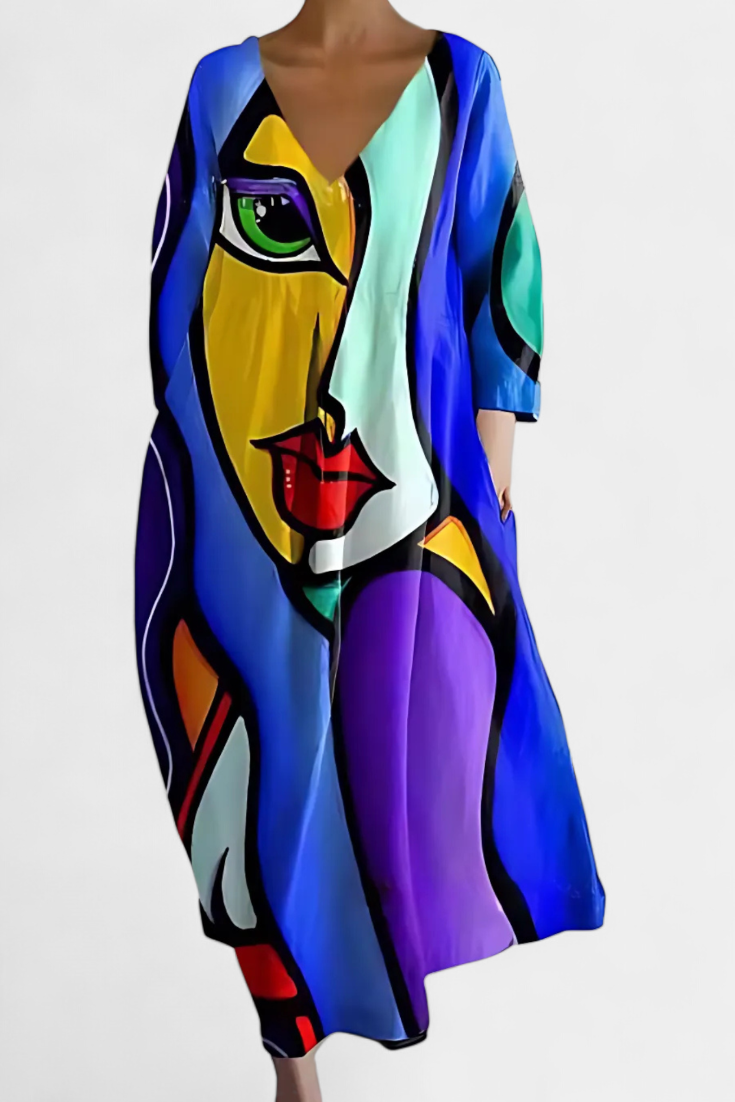 NAOMI – VESTIDO MIDI ART BLOOM