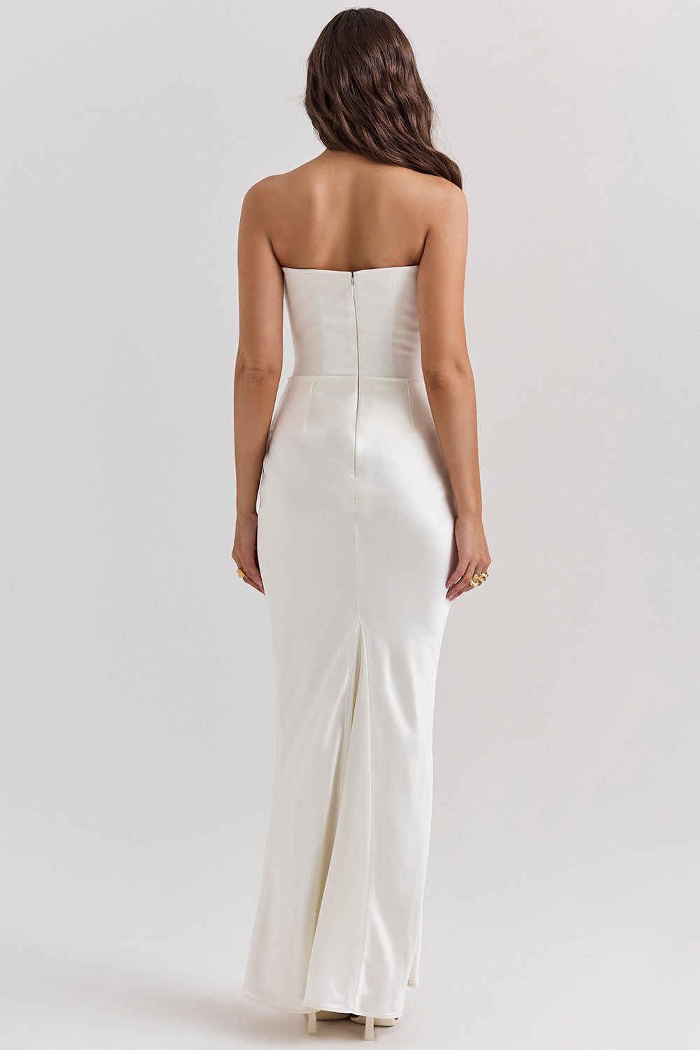 Paloma - Elegante Vestido Maxi Sin Mangas de Satén