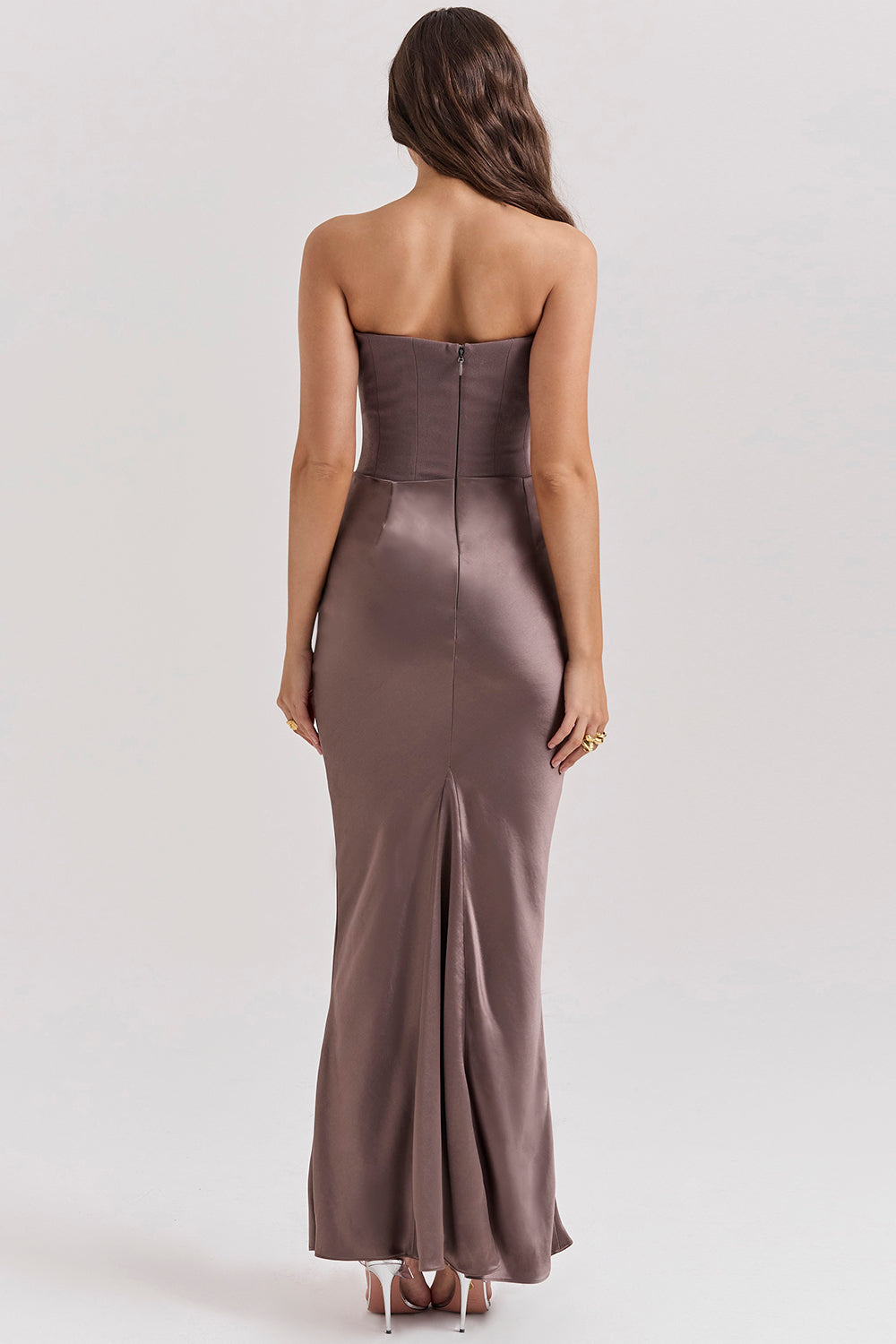 Paloma - Elegante Vestido Maxi Sin Mangas de Satén