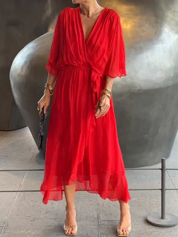 Ulani | Vestido Flowy con Escote en V