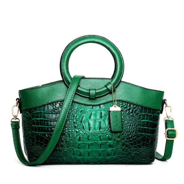 Oriana - Bolso de Cocodrilo con Gradiente Retro