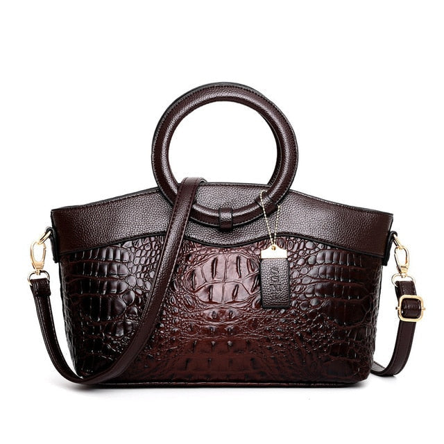 Oriana - Bolso de Cocodrilo con Gradiente Retro