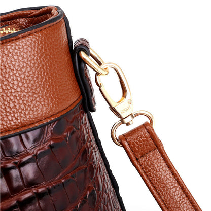 Alfrida | Bolso elegante con sofisticado grabado de cocodrilo
