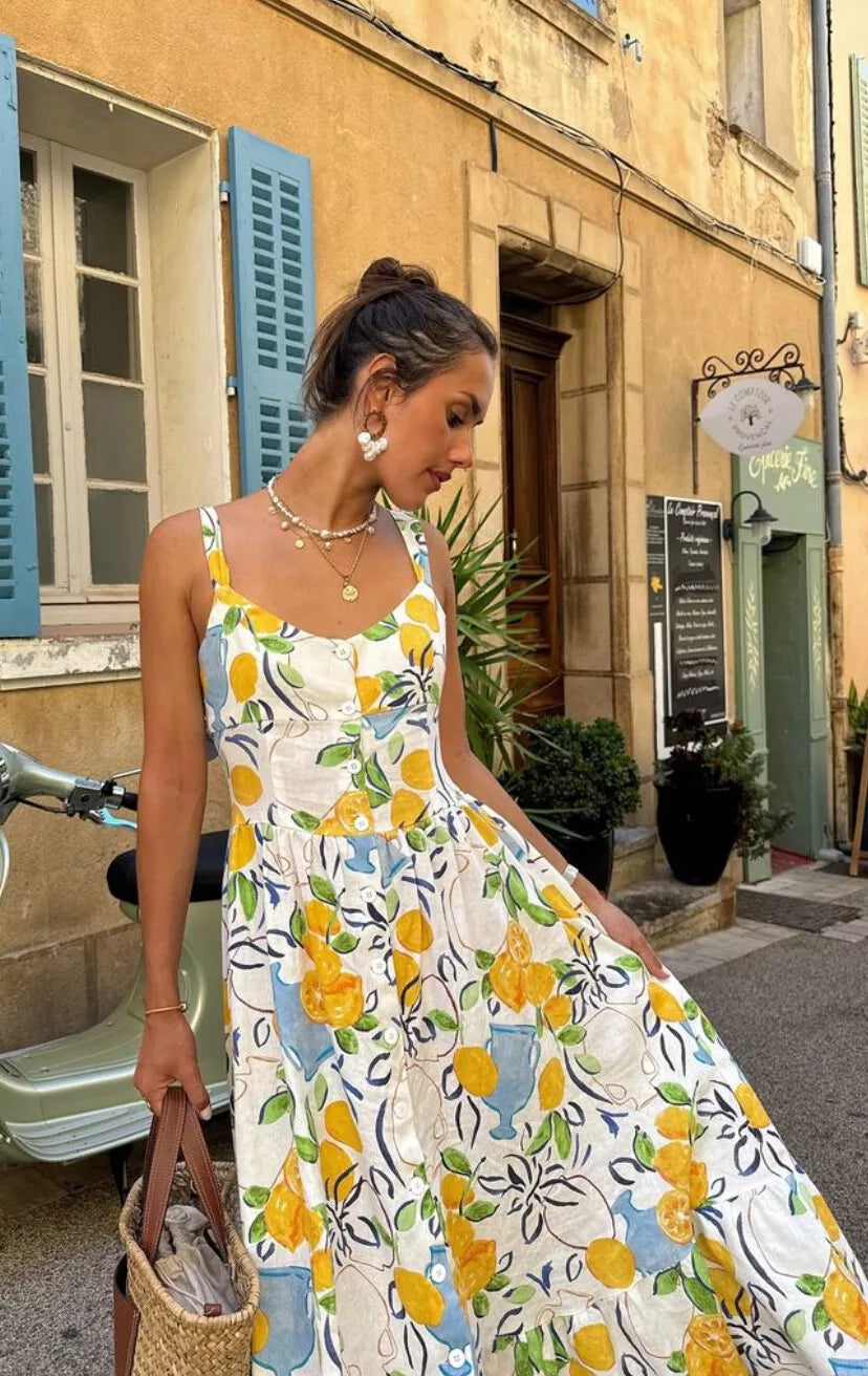 Vestido Midi de Limón de Marsella