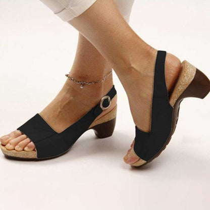 Victoria - Sandalias ortopédicas con tacón