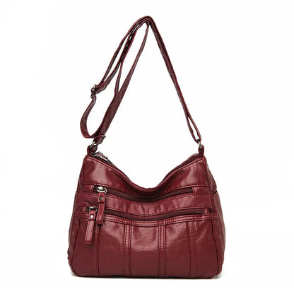 Bolso Cruzado de Cuero Suave Nina