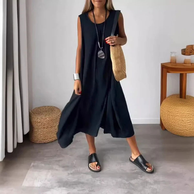 Noemi | Vestido Casual Sin Mangas con Bolsillos