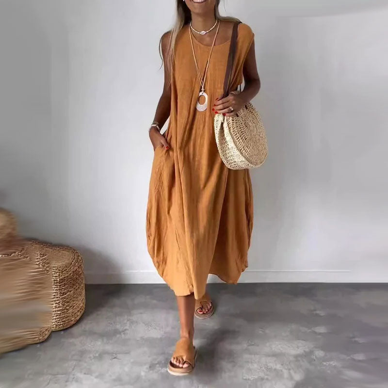 Esme - Vestido Midi Sin Mangas