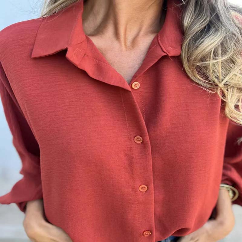 BLUSA CLÁSICA CORNELIA DE MANGAS LARGAS