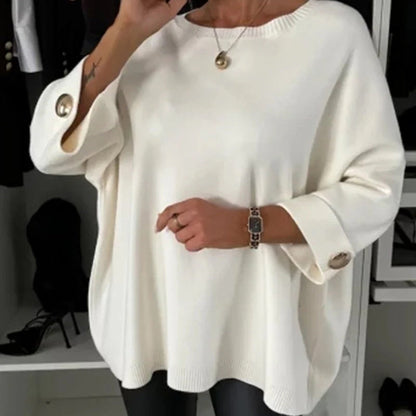 Millie - Top Elegante con Mangas con Botones